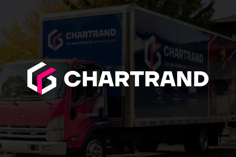 Image de marque complétée par Agence Flores pour son client: Déménagement Chartrand